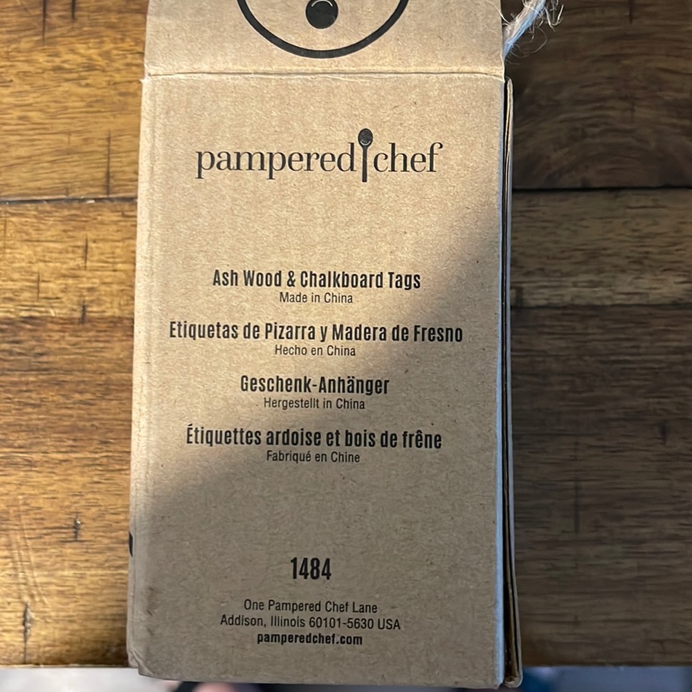 Pampered chef 4 chalkboard tags